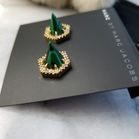 Marc Jacobs Green/Gold Earrings - Picture 4 of 5